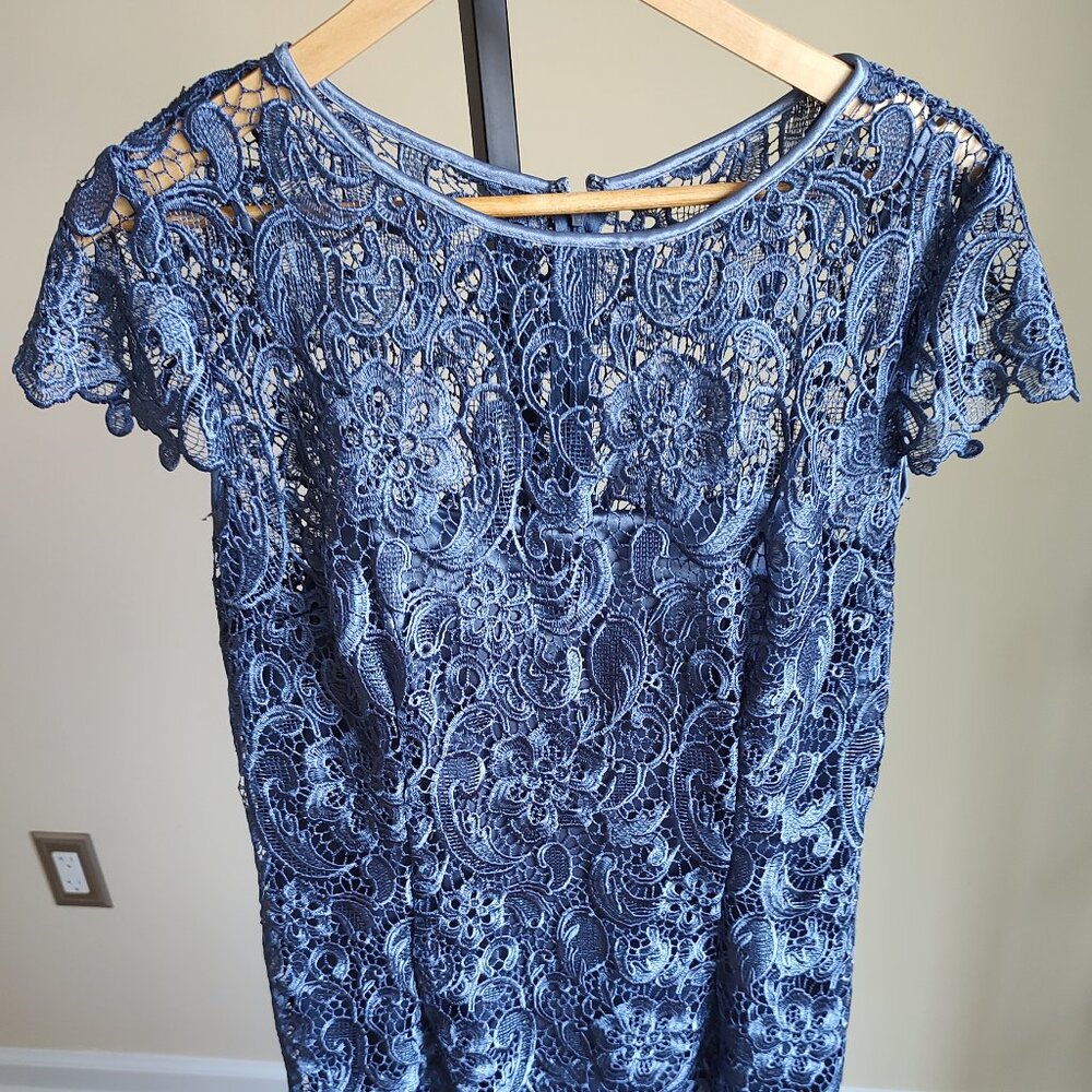 Patra Blue/Grey Dress - Size 12